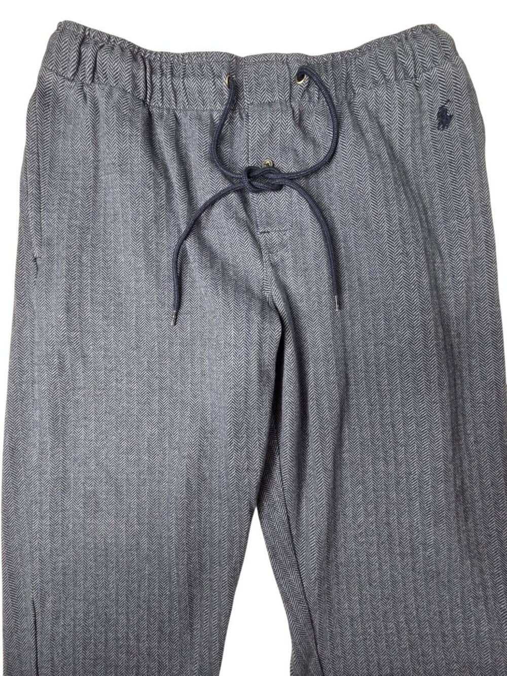 Polo Ralph Lauren Men’s Blue Herringbone Sleepwear Pants XL Cotton Blend